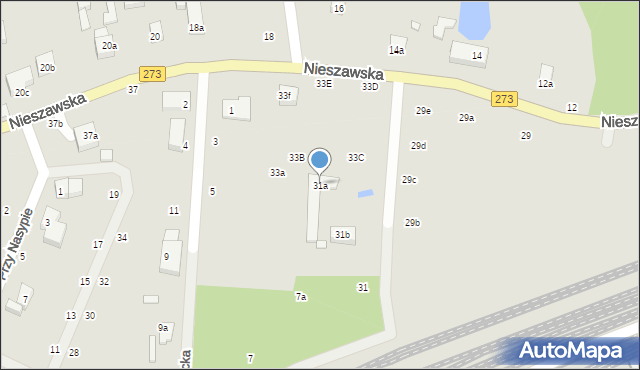 Toruń, Nieszawska, 31a, mapa Torunia