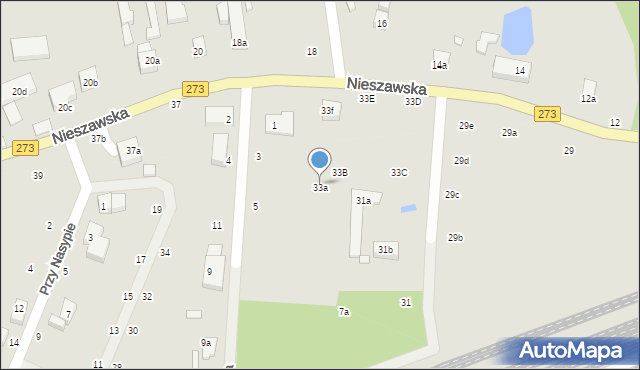 Toruń, Nieszawska, 33a, mapa Torunia