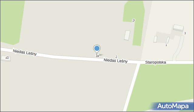 Tuszyn, Niedas Leśny, 2a, mapa Tuszyn