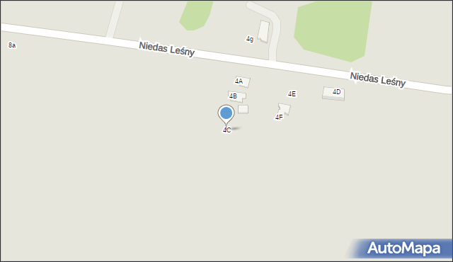 Tuszyn, Niedas Leśny, 4C, mapa Tuszyn