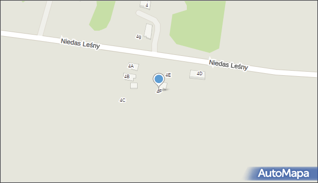 Tuszyn, Niedas Leśny, 4F, mapa Tuszyn