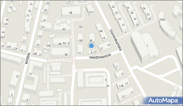 Warszawa, Niedźwiedzia, 4, mapa Warszawy