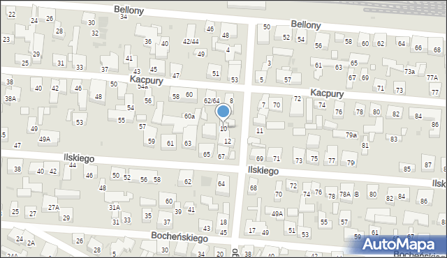 Warszawa, Niedziałkowskiego Mieczysława, 10, mapa Warszawy