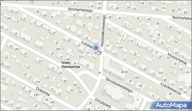 Warszawa, Niedziałkowskiego Mieczysława, 26, mapa Warszawy