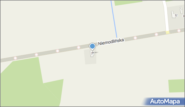 Wawelno, Niemodlińska, 37, mapa Wawelno