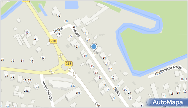 Wejherowo, Niska, 18, mapa Wejherowo