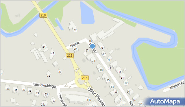 Wejherowo, Niska, 25a, mapa Wejherowo