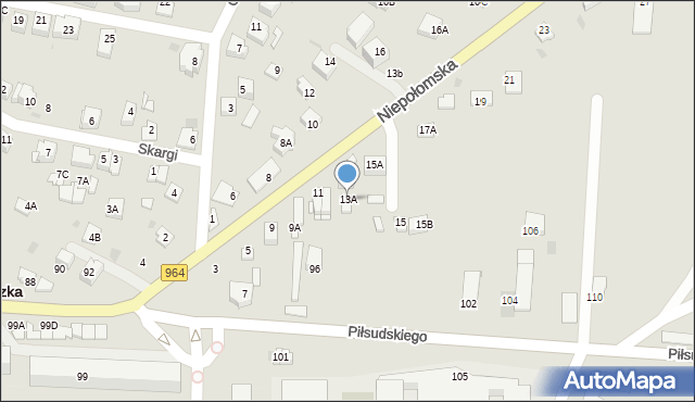 Wieliczka, Niepołomska, 13A, mapa Wieliczka