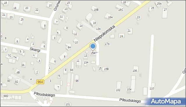 Wieliczka, Niepołomska, 15A, mapa Wieliczka
