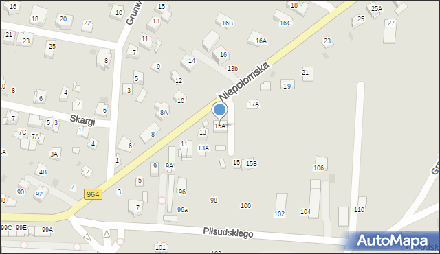 Wieliczka, Niepołomska, 15A, mapa Wieliczka