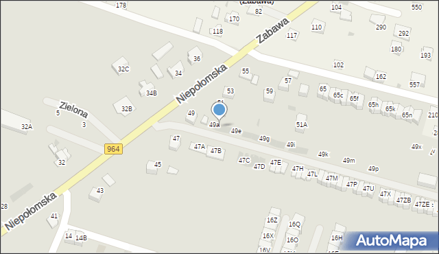 Wieliczka, Niepołomska, 49c, mapa Wieliczka