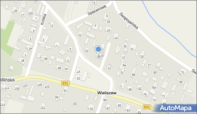 Wieliszew, Niepodległości, 16, mapa Wieliszew