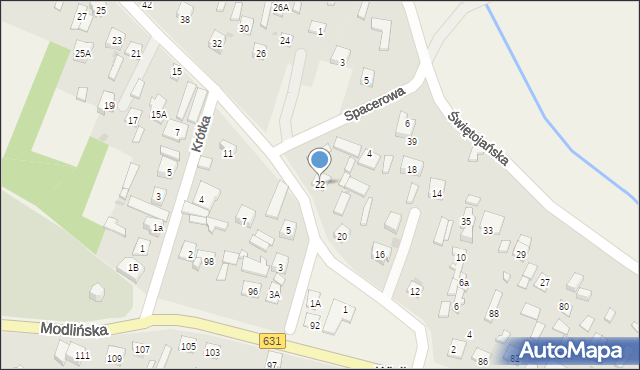 Wieliszew, Niepodległości, 22, mapa Wieliszew