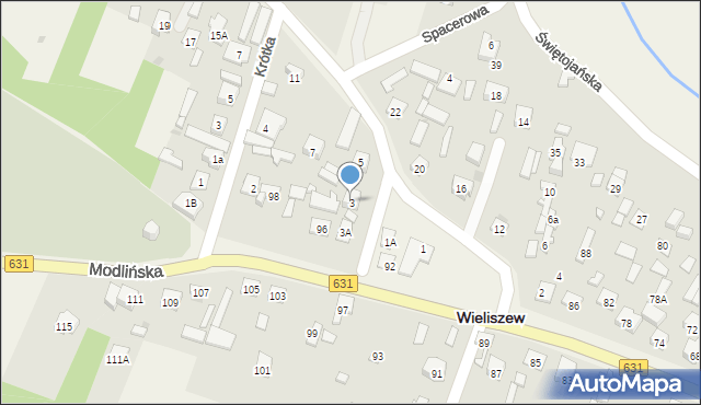 Wieliszew, Niepodległości, 3, mapa Wieliszew