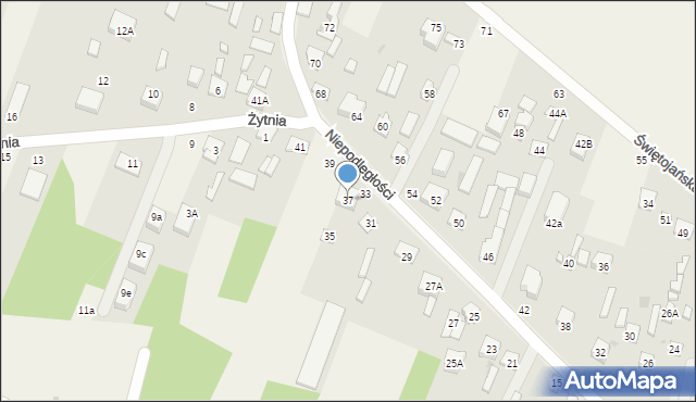 Wieliszew, Niepodległości, 37, mapa Wieliszew