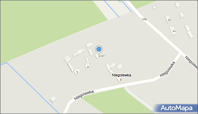 Woźniki, Niegolewka, 7, mapa Woźniki