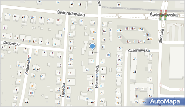 Wrocław, Niemczańska, 9, mapa Wrocławia