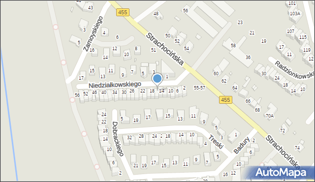 Wrocław, Niedziałkowskiego Mieczysława, 16, mapa Wrocławia