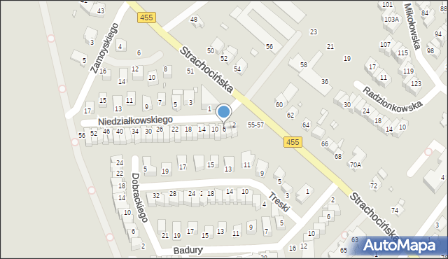 Wrocław, Niedziałkowskiego Mieczysława, 6, mapa Wrocławia