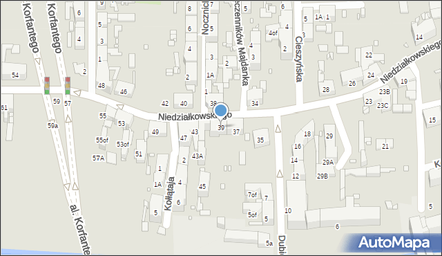 Zabrze, Niedziałkowskiego Mieczysława, 39, mapa Zabrza