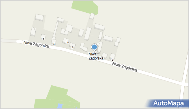 Zagórze, Niwa Zagórska, 2, mapa Zagórze