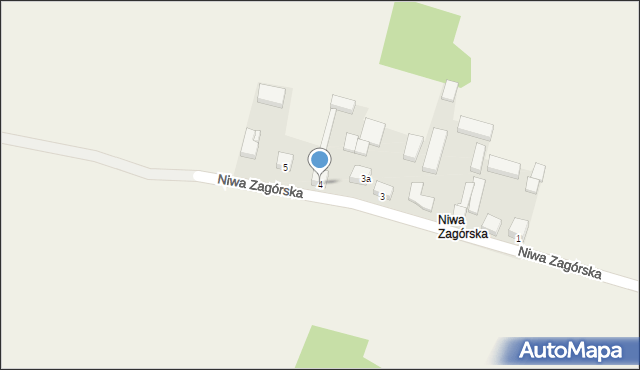 Zagórze, Niwa Zagórska, 4, mapa Zagórze