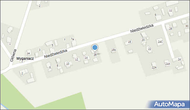 Zborowskie, Niedźwiedzka, 16, mapa Zborowskie