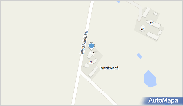 Zborowskie, Niedźwiedzka, 21a, mapa Zborowskie