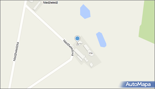 Zborowskie, Niedźwiedzka, 23, mapa Zborowskie