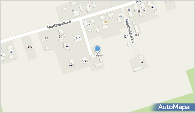 Zborowskie, Niedźwiedzka, 24, mapa Zborowskie