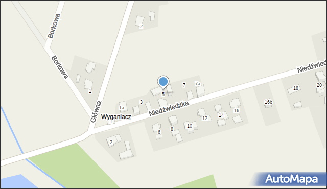 Zborowskie, Niedźwiedzka, 5, mapa Zborowskie