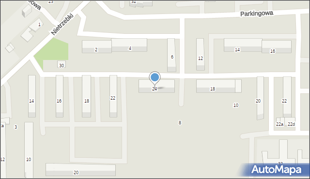 Żyrardów, Nietrzebki Marii, 24, mapa Żyrardów