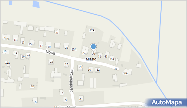 Adamów, Nowa, 29, mapa Adamów