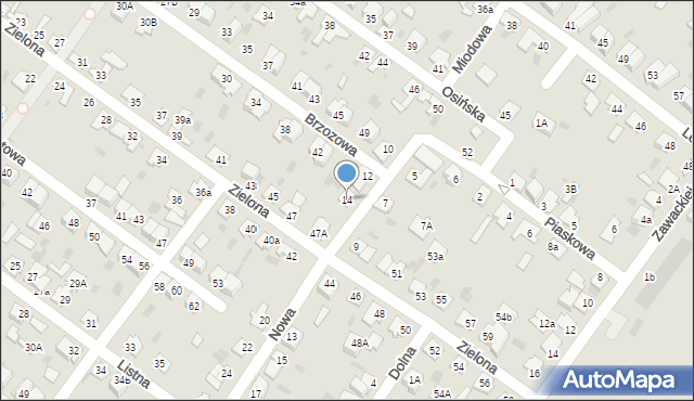 Aleksandrów Kujawski, Nowa, 14, mapa Aleksandrów Kujawski