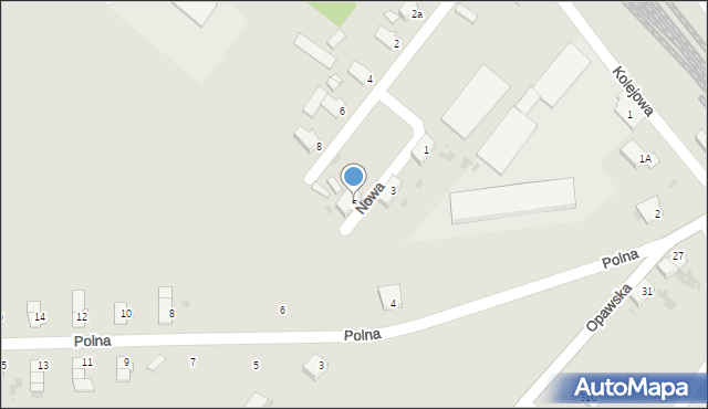 Baborów, Nowa, 5, mapa Baborów