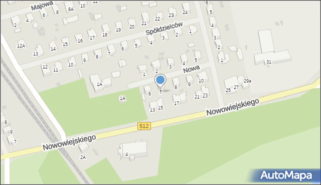 Bartoszyce, Nowa, 7, mapa Bartoszyce