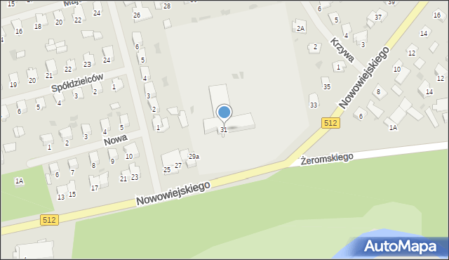 Bartoszyce, Nowowiejskiego, 31, mapa Bartoszyce