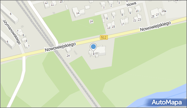 Bartoszyce, Nowowiejskiego, 4, mapa Bartoszyce