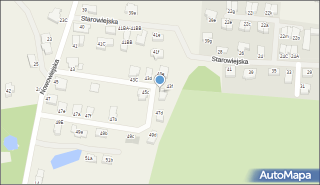 Bezrzecze, Nowowiejska, 45d, mapa Bezrzecze