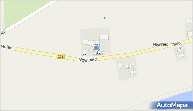 Białków, Nowiniec, 69, mapa Białków