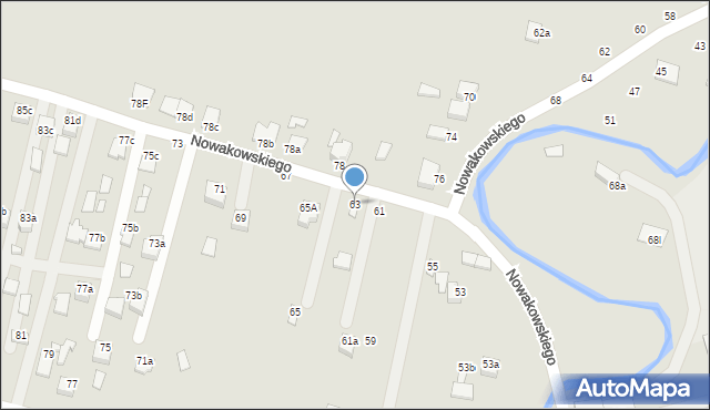 Biłgoraj, Nowakowskiego Stanisława, 63, mapa Biłgoraj