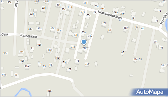 Biłgoraj, Nowakowskiego Stanisława, 73b, mapa Biłgoraj