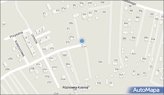 Biłgoraj, Nowakowskiego Stanisława, 95a, mapa Biłgoraj