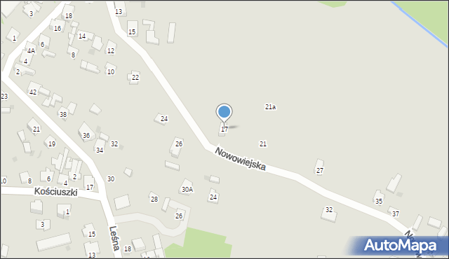 Blachownia, Nowowiejska, 17, mapa Blachownia