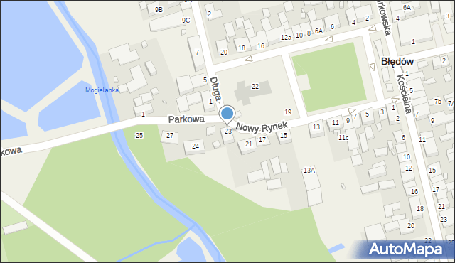 Błędów, Nowy Rynek, 23, mapa Błędów