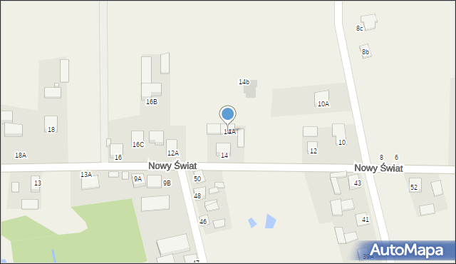 Błędów, Nowy Świat, 14A, mapa Błędów
