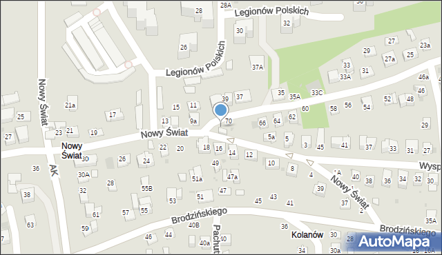 Bochnia, Nowy Świat, 9, mapa Bochni