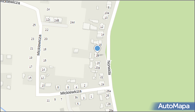 Bolechowo-Osiedle, Norwida Cypriana Kamila, 18, mapa Bolechowo-Osiedle