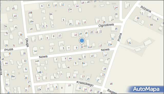 Bolszewo, Nowa, 11, mapa Bolszewo
