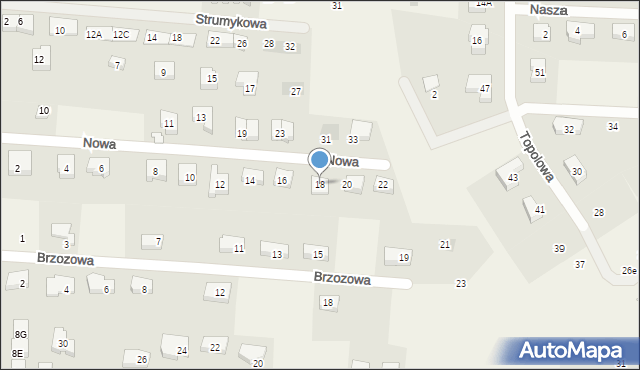 Borkowo, Nowa, 18, mapa Borkowo